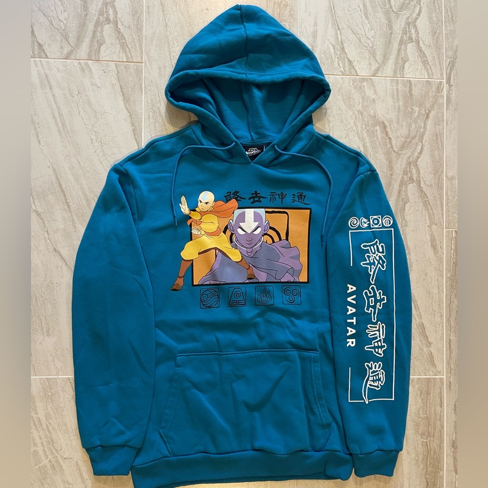 Nickelodeon Blue Avatar The Last Airbender Graphic Hoodie